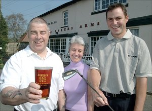 Andy & Wendy Scott with David Howell