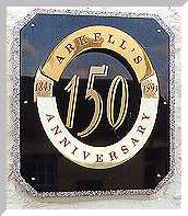 150th Anniversary plaque