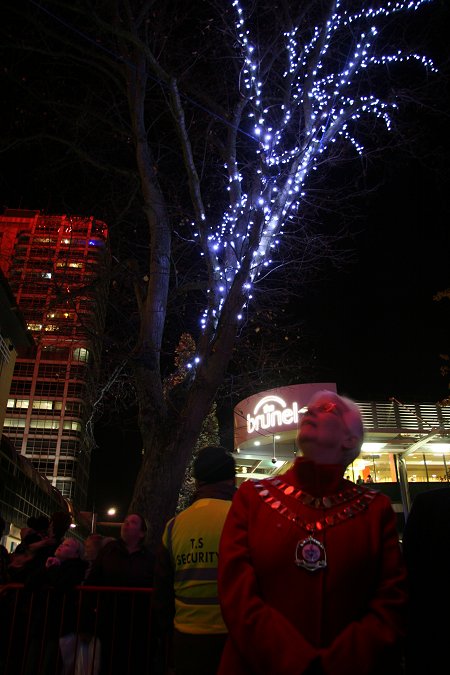 Christmas Lights in Swindon Town Centre