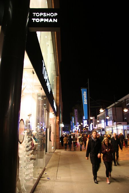 Christmas Lights in Swindon Town Centre