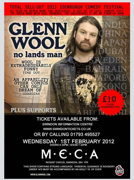 Glenn Wool Comedy Night at MECA Swindon 2012