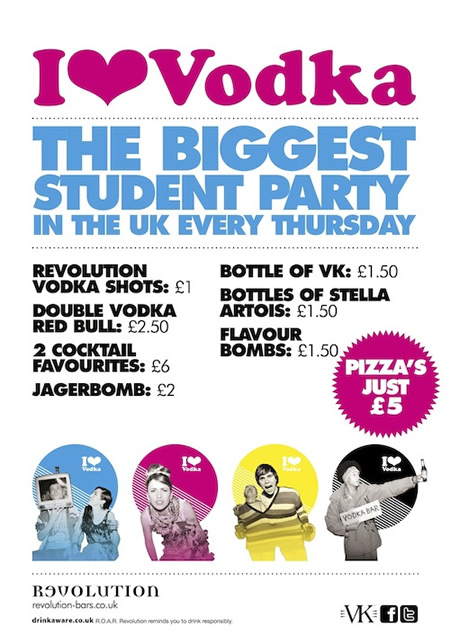 I Love Vodka Revolution Swindon