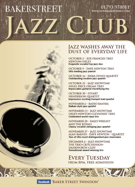 Jazz Club at Baker Street Swindon