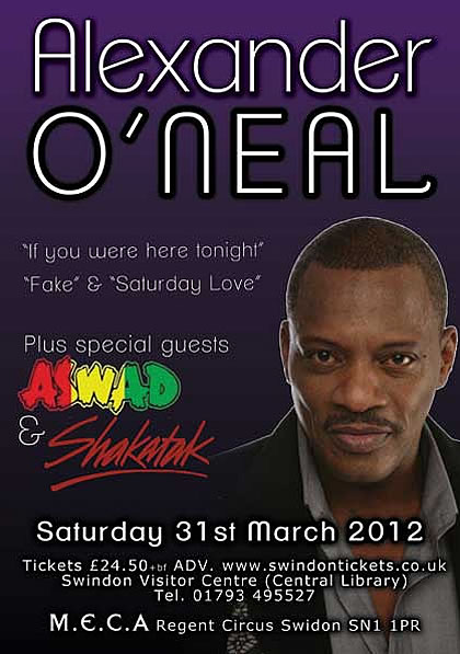 Alexander O'Neal MECA Swindon