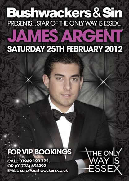 James Argent at Bushwackers & Sin Swindon