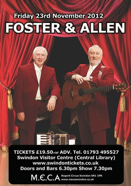 Foster & Allen at MECA, Swindon