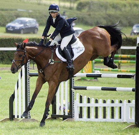 Zara Phillips competing in the Barbury Horse Trials near Swindon