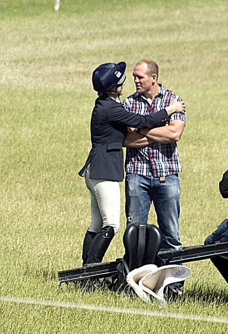 Zara Phillips competing in the Barbury Horse Trials near Swindon