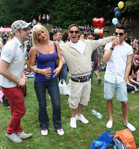 Crowds soak up the sun and entertainment on LBGT's big day of the year in Town Gardens