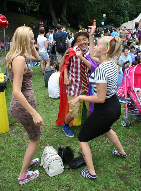 Crowds soak up the sun and entertainment on LBGT's big day of the year in Town Gardens