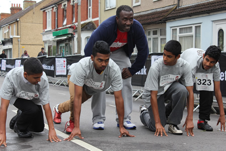 Linford Christie in Swindon
