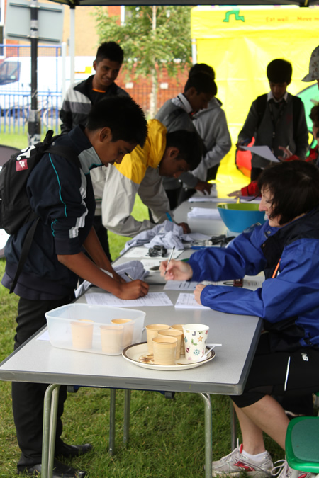 Linford Christie street athletics in Swindon