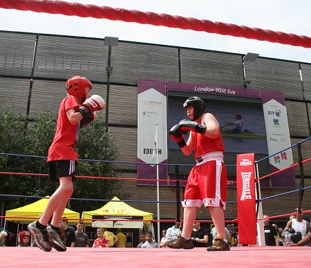 Olympics showcase in Swindon town centre