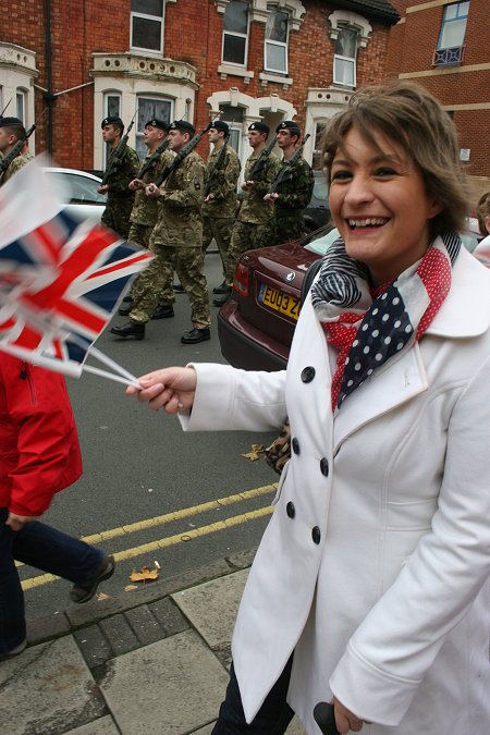 Royal Yeomanry parade through Swindon town centre