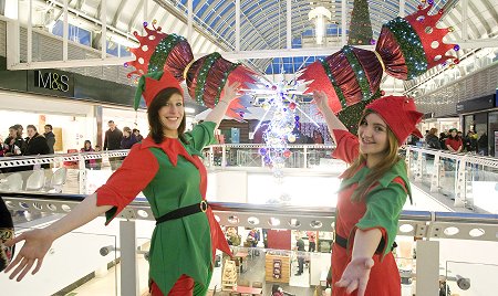 Mike The Knight switches on the Brunel Christmas lights