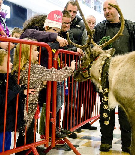 Mike The Knight switches on the Brunel Christmas lights