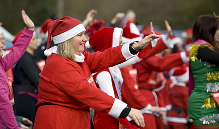 Santa Dash Swindon 2012 Coate Water