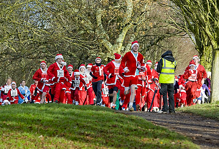 Santa Dash Swindon 2012 Coate Water