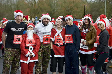 Santa Dash Swindon 2012 Coate Water