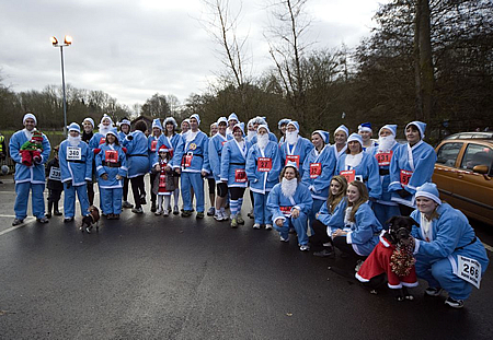 Santa Dash Swindon 2012 Coate Water