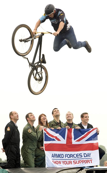 Suzi Perry launches RIAT 2013 at RAF Fairford near Swindon