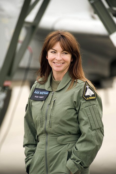 Suzi Perry launches RIAT 2013 at RAF Fairford near Swindon