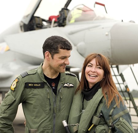 Suzi Perry launches RIAT 2013 at RAF Fairford near Swindon