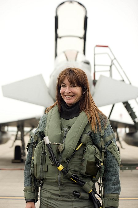 Suzi Perry launches RIAT 2013 at RAF Fairford near Swindon