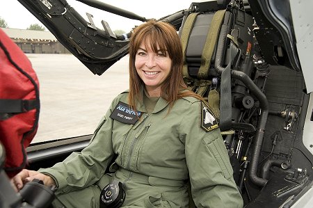Suzi Perry launches RIAT 2013 at RAF Fairford near Swindon