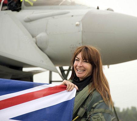 Suzi Perry launches RIAT 2013 at RAF Fairford near Swindon
