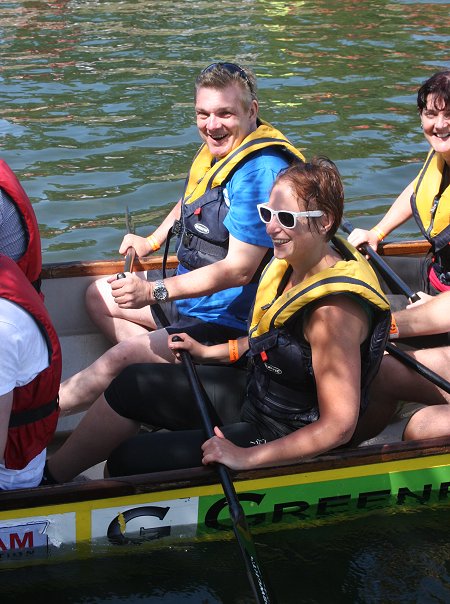 Dragon Boat Racing at Coate Water, Swindon