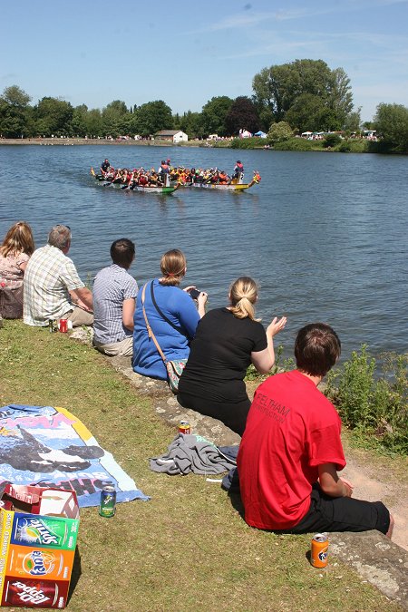 Dragon Boat Racing at Coate Water, Swindon