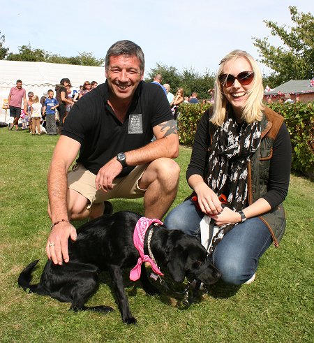 White Horse at Winterbourne Bassett Dog Show 2013