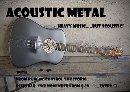 Acoustic Metal Night at Riffs Bar Swindon