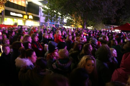 Swindon town centre Christmas lights 2013