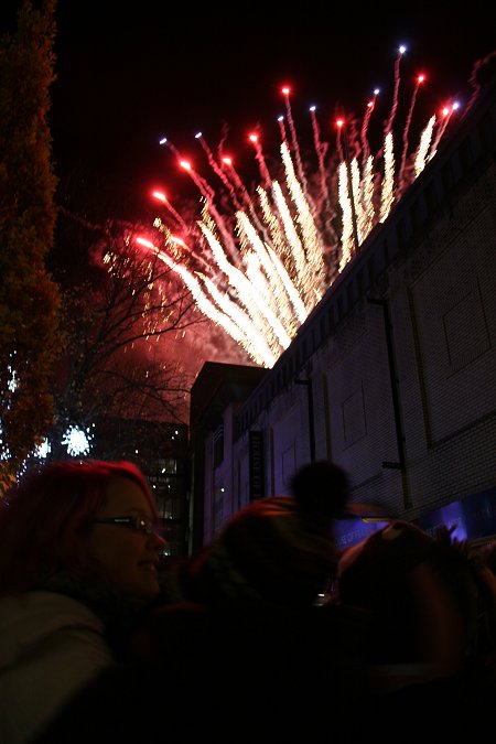 Swindon town centre Christmas lights 2013