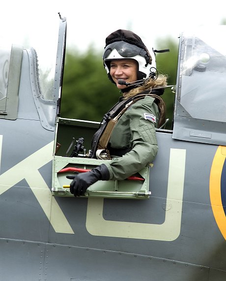 Jodie Kidd at The Royal International Air Tattoo 2015