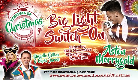 Swindon town centre Christmas lights