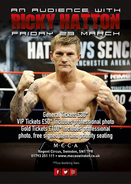 Ricky Hatton at MECA, Swindon