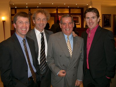 John Francome, Carl Llewellyn, AP McCoy, Cliff Puffett in Swindon