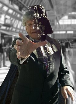 David Prowse as Darth VAder in Swindon