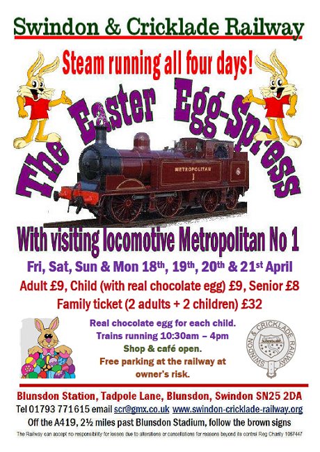 Swindon & Cricklade Railway Easter Specials