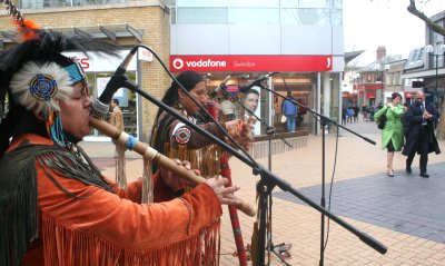 Indian music in Swindon town centre