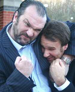 Razor Ruddock and Paul Merson