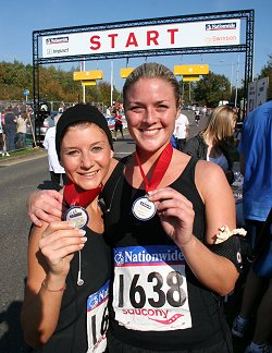 SwindonWeb Girls run the half-marathon