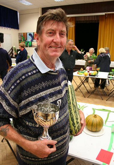 Highworth Produce and Craft Show 2008 overall winner Ashley New