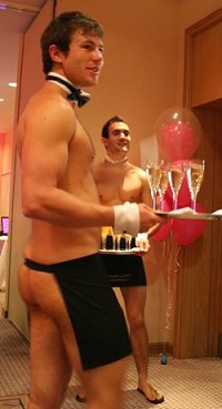 Butlers in the Buff at the Alexandra House Wedding Show, Swindon, 14 September 2008