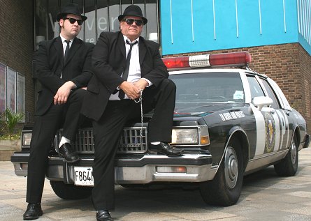 Blues Brothers tribute in Swindon