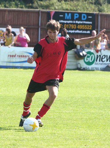 GWR V Hollyoaks in a charity football match at Swindon Supermarine