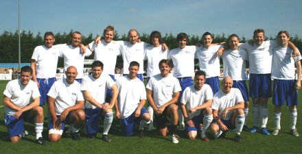 GWR V Hollyoaks in a charity football match at Swindon Supermarine